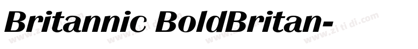 Britannic BoldBritan字体转换